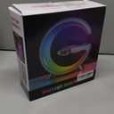 BKDRL Bluetooth Speaker Wireless Charger with Portable Small Mini Speaker,Wireless Atmosphere Lamp,Multifunctional RGB Night Light Alarm Clock & Charging Station,App Control (Black) (ZORAST-803)