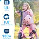 Hiboy Q2 Lite Electric Scooter with Seat for Kids Ages 410, LED Lights, UL Certified, 9.3 MPH, 100W Motor, Easy Control