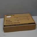 Corner Shelf Wall Mounted, Set of 4, Corner Floating Shelves, Corner Wall Shelf, Corner Hanging Shelf for Living Room, Kitchen and Bedroom (White Gold, 16.3 Inches)