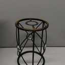 WELTRANS Plug in Industrial 2 Pack Farmhouse Pendant Light, Mini Cage Pendant Lighting in Black Finish with Crystal, Adjustable Length Hanging Light Fixture for Hallway, Bedroom, Living Room, Kitchen