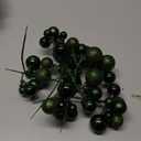 8 Pcs Dark Green Christmas Tree Picks 7.87 Inch Christmas Balls Ornaments Xmas Hanging Decorations for Xmas Tree Topper DIY Wreath Holiday Floral Vase Fillers Crafts Home Decor