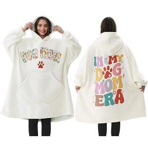 Dog Mom Gifts for Women, Mothers Day Gift for Dog Lover Puppy Gifts for Dog Mom Wearable Blanket Hoodie Birthday Gift for New Puppy Owner Best Dog Mom Gift Oversized Sherpa Fleece Blanket Sweatshirt, A9. Dog Mom Era