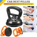 Dent Puller,Powerful Car Dent Puller, Car Dent Removal Kit,Dent Remover Tool for Car Body,Tiles Lifting,Objects Moving,Screen (1pcs Large Black+2pcs Small Orange)