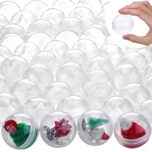 Sosation 150 Pcs 2 Inch Gumball Vending Machine Capsules Empty Round Plastic Containers for Prizes Party Favors (Minimalist Color)