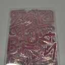 72 Pcs Rhinestone Letter Stickers - Crystal Alphabet A-Z & Number 0-9 Self-Adhesive Letter Patches Bling Glitter Stickers for Clothing Craft Decor (Red)