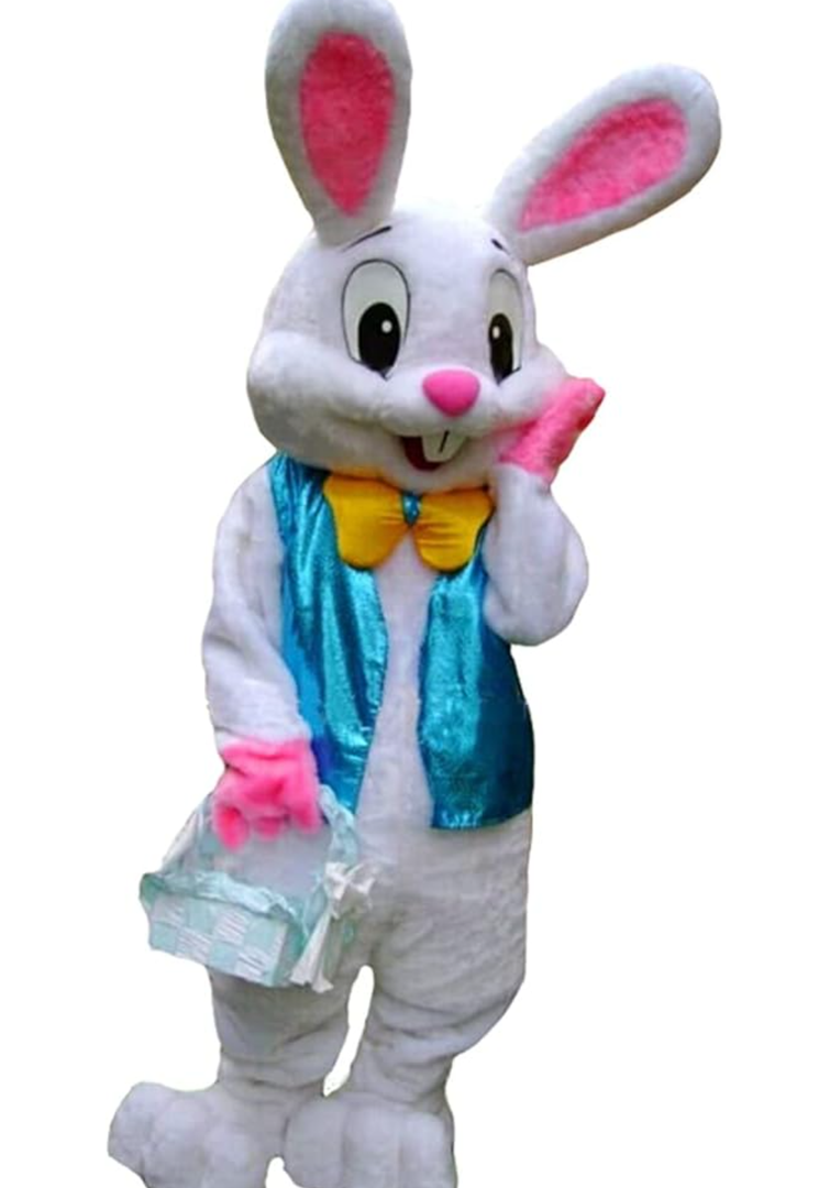 Easter Rabbit Bunny Rabbit Mascot Costume Adult Size Fancy Dress Halloween, One Size