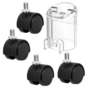 Self-Cleaning Hose Tool & 4 Pack Castor Wheels Compatible with Bissell Little Green HydroSteam Carpet Cleaners 3605 3618 3532