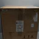 Amazon Basics Dual Compartment Recycling Can with Soft-Close Lid and Removable Liner Buckets, 60 Liters, Rectangular, Grey, Silver