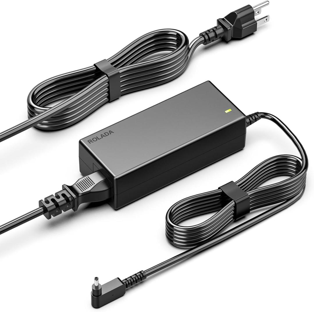 65W Laptop Charger Compatible with Acer Chromebook 15 14 13 11 R11 N15Q8, N15Q9, N15Q10, CB3, CB5, C720, C720p, C738T, C731, C740; Acer Aspire 3 5, Swift/Spin 1 3 5 Power Supply Cord