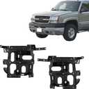 New Aftermarket Head Lamp Bracket Driver and Passenger Side Support Compatible with Chevy Avalanche 2002-2006 / Chevy Silverado 2003 - 2006 Includes 2007 Classic Replaces OE 15798922 15798921