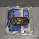 Decor365 Blue Fringe Curtains Blue Party Decorations Blue Circle Garlands Streamers Banner Backdrp for Wedding Graduation Bridal Shower Bachelorette Ramadan Birthday Party Supplies