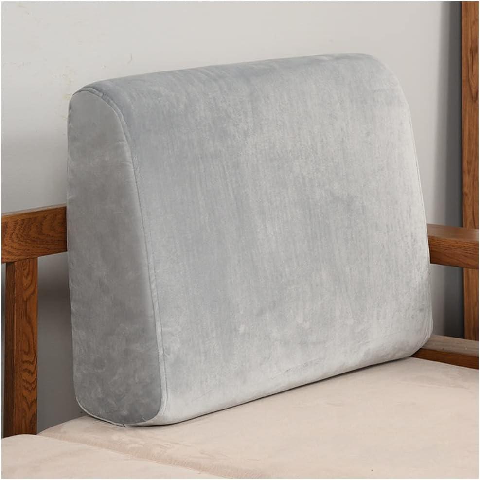Sofa backrest Soft Headboard Pillow Durable Backrest Reading Pillow in Bed Rest Large Back Cushion Upholstered Pads for Sofa Cushion and Office Chair ( Color : Gray , Size : 60X50X8cm )