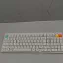 NuPhy Node100 Wireless Mechanical Keyboard, Hot Swappable Custom Low Profile Keyboard, 103 Keys Computer Gaming Keyboards, Supports Touch Gestures, PBT Keycaps, RGB Backlit, Bluetooth/2.4GHz/USB-C (White)