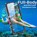AICase for Google Pixel 10 Pro XL Case Waterproof, Clear Built-in Screen Protector Water Proof Shockproof Dustproof Snowproof Full Body Rugged Transparent Underwater Phone Case with Lanyard