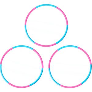 Liberry Kids Exercise Hoop, Detachable Adjustable Plastic Toy Fitness Hoops for Kids, Suitable for Beginners and Children Age 3 and Up, Pack of 3