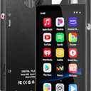 Aeheqkl 96GB MP3 Player with Bluetooth & WiFi, 4" HD Full Touch Screen MP4 Player (3GB RAM+32GB ROM), Supports Spotify, Amazon Music & YouTube, 1080P Video Without Conversion, Includes 64GB Card