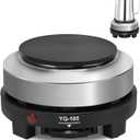 500 Watt Hot Plate, Portable 500W Electric Hot Plate, Electric Camping Stove Low Watt, Single Burner, for Milk Water Coffee Heating (US Plug