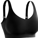 SHAPERMINT Bra - Wireless Bras for Women No Underwire - Wirefree Bralettes for Women with Support - Wireless Bra Bralette, Black XL