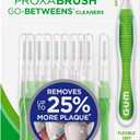 2 x GUM Proxabrush Go-Betweens - Tight - Interdental Brushes - Soft Bristled Dental Picks for Plaque Removal Health - Safe for Braces & Dental Devices, 10ct