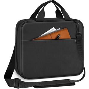 FINPAC Large Bible Cover, Carrying Book Case Church Bag Bible Protective with Zippered Pocket and Handle, Gift for Men Women