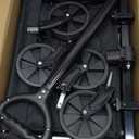 Foldable Wagon with Extended Tailgate: Collapsible Large Capacity Folding Wagon - Heavy Duty Utility Carts for Shopping,Garden,Sports,Groceries,Apartment,Camping,Outdoor - Black (120L)