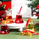 Patelai 36 Pcs Christmas Drink Balls Clear Shot Glass Ornaments Christmas Tree Fillable Ornaments Plastic Xmas Water Bottle Bulbs for Holiday Party Decorations Indoor Outdoor(Bell,50 ml)