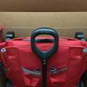 Radio Flyer Stroller Wagon with 5-Point Harnesses, Rear Brake, and Push Pull Handle, Red