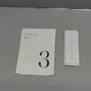 JINMURY White Wedding Table Numbers 1-30 with Stands, 5"x7" White Acrylic Table Numbers, Perfect for Wedding Reception, Party, Anniversary, Event