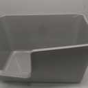 Jumbo Cat Litter Box with High Sides,24.4" L 15.1" W 13.0" H,Extra Large Litter Boxes for Big Cats & Kittens,XL Cat Pan,Indoor Pet Toilet with Tall Sides,Easy to Clean,Anti-Splashing(Grey)