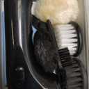 Electric Shoe Cleaner Brush, Electric Shoe Polisher Brush Shoe Shiner Dust Cleaner Portable USB Leather Cleaner Care Kit for Leather Shoes Sneaker (Dull Black)