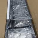 Over-The-Toilet Storage Rack 4-Tier,Bathroom Organizer Shelf Over Toilet,Adjustable Wooden Shelves and Basket,Freestanding Above Toilet Shelf,Space Saver for Rooms(Black Rack-Rustic Brown Shelves)