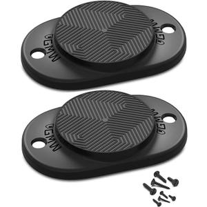 GMW Gun Magnet [2-Pack] | 30 lbs. Rating Magnetic Mount | HQ Rubber Coated Buckler Series for Car, Truck, Desks, Safes, and Walls | Indoor Racks | Concealed Holder for Handgun (Black)