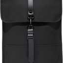 RAINS Backpack for Women and Men - Fits 15" Laptop - Water Resistant Rucksack - (Black, One Size)