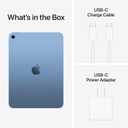 Apple iPad 11-inch: A16 chip, 11-inch Model, Liquid Retina Display, 256GB, Wi-Fi 6, 12MP Front/12MP Back Camera, Touch ID, All-Day Battery Life  Blue