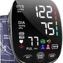 AILE Blood Pressure Monitor for Home Use, Automatic Upper Arm Blood Pressure Monitor - Skin-Friendly Blood Pressure Cuff for Adults - Extra-Large Colour Screen - Accurate BP Machine 2 * 120 Readings