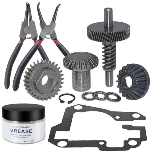 Worm Gear Kit Compatible With KitchenAid Whirlpool 5QT & 6QT Mixer Gear Parts Replacement, Worm Follower Gear Kit 9706529 W11086780 9709511 9703337 9709231
