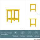 POLYWOOD SBT18LE South Beach 18" Outdoor Side Table, Lemon