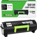 50F1H00 501H Toner Cartridge Compatible for Lexmark ms312dn Toner 50F1000 501H Black Cartridges for MS310dn MS312 MS410dn MS510 MS510dn MS610 MS610dn MS315dn MS415dn Printer (5,000 Pages 1 Pack)