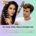 10-Finger Root Lifting Texture Hair Comb for Women & Men, Volumizing Scalp Shower Comb with Flexible Nylon Teeth, Wet & Dry Hair Tool for Fuller Looking VolumePink & Gray
