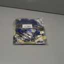 11st Birthday Party Decorations Blue Happy Birthday Banner Latex Confetti Balloons Number 11 Foil Balloon Silver Crown Star Mylar Balloon Cake Topper for Men Women Anniversary Party Supplies