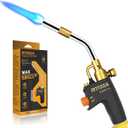 High Intensity Propane Torch Head Adjustable, GJ-8000pro Trigger Start Map/Mapp Gas Torch Kit with Self Ignition,Pencil Flame Welding Torch Fuel by MAPP, MAP/PROCSA Certified)