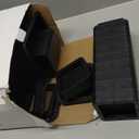 Bed Risers 12 inch Heavy Duty,Elevation in Heights 1,2,3,4,5,6,7,8,9,10,11,12 InchAdjustable Furniture Risers for Chair Table and Desk Legs Lifting (4 Pack,Black) (Square)