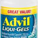 Advil Liqui-Gels Pain Reliever and Fever Reducer, Pain Medicine for Adults with Ibuprofen 200mg for Headache, Backache, Menstrual Pain and Joint Pain Relief - 200 Liquid Filled Capsules
