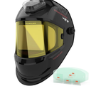 YESWELDER Panoramic Three Sides Auto Darkening Welding Helmet with 6 Arc Sensors, Blue Light Blocking, 1/1/1/1 True Color, Type-C Charging, Wide Shade for TIG MIG ARC Cut Grind Welder Hood Mask