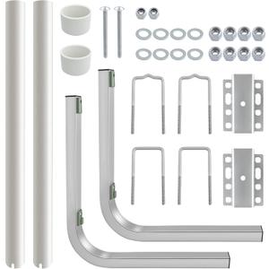 40'' 316L Stainless Steel Trailer Post Guide on Anti seawater Corrosion Boat Trailer Guide-ons-40'' 2*UPVC Tube Trailer Guide Bars with Cushioned Rubber pad