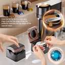 Reusable Vertuo Pods Refill Kit for Nespresso, Upgraded Vertuo Reusable Pods Holder with 100pcs Aluminum Foil Seals Lids, Effortless Press-to-Seal Design, Fits Vertuoline Next Plus Machine(NO PODS)