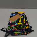Pickmesh 2 Pcs Happy Birthday Drawstring Gift Bags 20 x 28 Inch Extra Large Baby Shower Bags Fabric Colorful Baby Shower Wrapping Pouch for Gender Reveal Supplies Decor((Black Birthday, Black)
