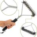 Grill Brush for Outdoor Grill, 304 Stainless Steel BBQ Grill Brus