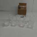 US Acrylic Classic Clear Plastic Reusable Drinking Glasses (Set of 8) 12oz Rocks & 16oz Water Cups | BPA-Free Tumblers, Made in USA | Top-Rack Dishwasher Safe