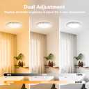 Aialun Rechargeable Motion Sensor Ceiling Lights, 3CCT&Dimmable Battery Operated Ceiling Lights with Remote, 7.5" Magnetic Ceiling Light Fixture for Closet, Laundry Room, Shower-1 Pack